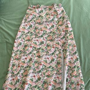 Nasty Gal Nobody Bud You Floral Maxi Skirt